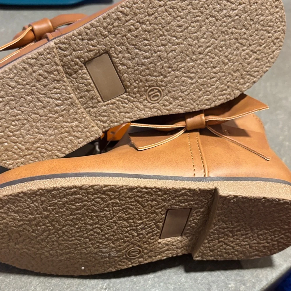 Gymboree Tan Kids Ankle Boots with Bow